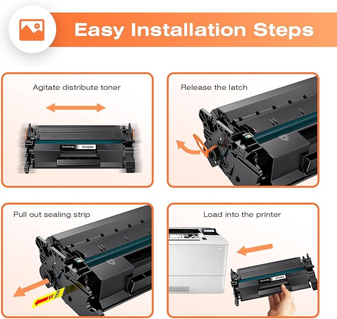 26A CF226A Toner Cartridge Compatible with HP CF226A 26A 26X CF226X Cartridge for M402n M402dn M402d M402dw MFP M426fdw M406dw M426fdn Printer Toner