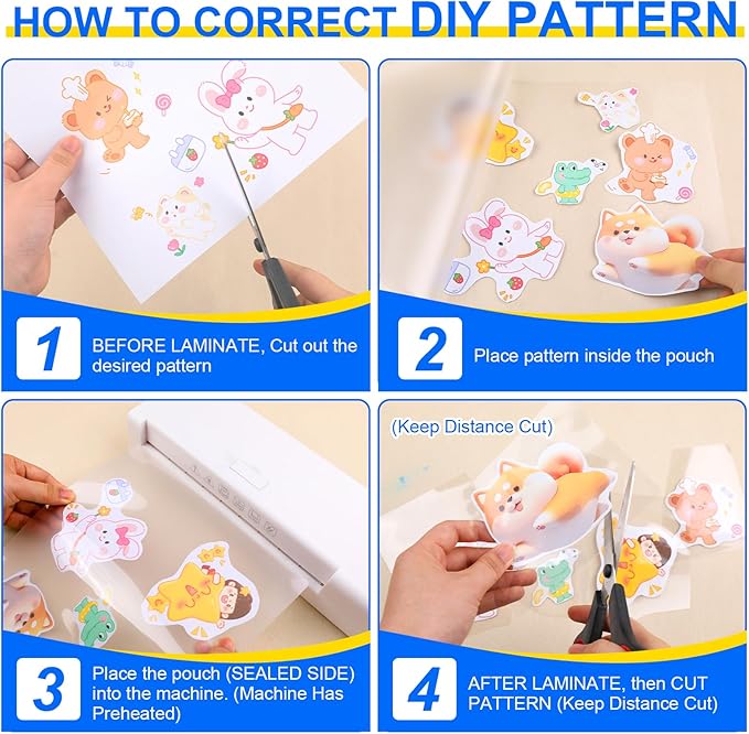 400 Pack Laminating Sheets, 3 Mil, 9 x 11.5 Inches Thermal Laminating Pouches Lamination Sheet Paper for Laminator, Clear, Letter Size, Office and School Supplies