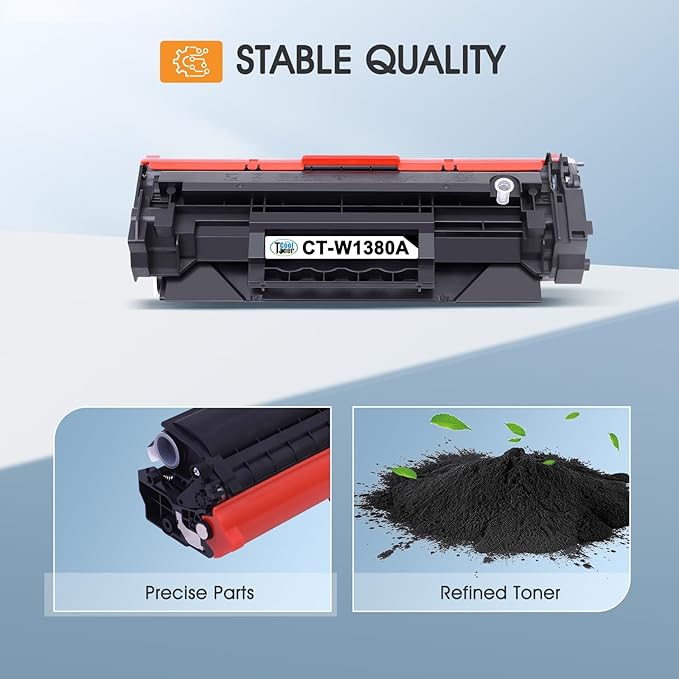 138A Black Laserjet Toner Cartridge 2-Pack Compatible Replacement for HP 138A 138X W1380A W1380X 3001dw Toner Cartridge for HP Laserjet Pro 3001dw 3001fdw MFP 3101fdw Printer Ink