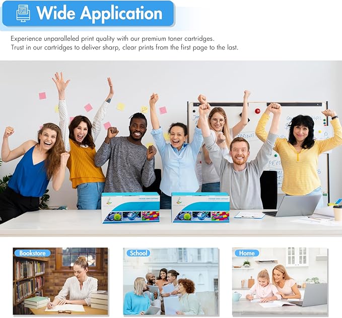 414X Toner Cartridges 4 Pack High Yield: MFP M479fdw - 414A with Chip Compatible Replacement for HP 414X 414A 2020X for HP Color Laserjet Pro MFP M479fdw M479fdn M454dw M454dn Printer Ink (K/C/M/Y)