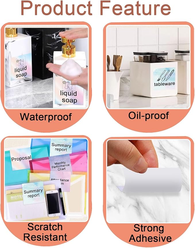 2''×2'' Square Thermal Sticker Labels, Self-Adhesive 2 Inch Direct Thermal Labels, Multi-Purpose Sticker Label for DIY Logo Design,Name Tag,QR Code, 500 PCS/1 Roll, Green