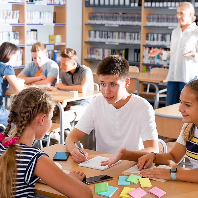 120 Pads Sticky Notes Bulk 1.5 x 2 Inch Mini Self Stick Note Small Assorted Bright Colors Paper Memo for Office School Notebook Supplies 50 Sheets/pad (Classic Color)