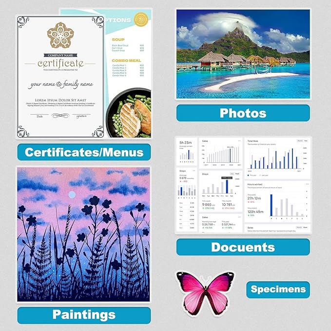 3 mil Thermal Laminating Sheets, Holds 8.5" x 11" Sheets, Thermal Laminating Pouches for Laminator, 9" X 11.5" Letter Size Thermal Laminating Paper, Round Corner 300 Pack