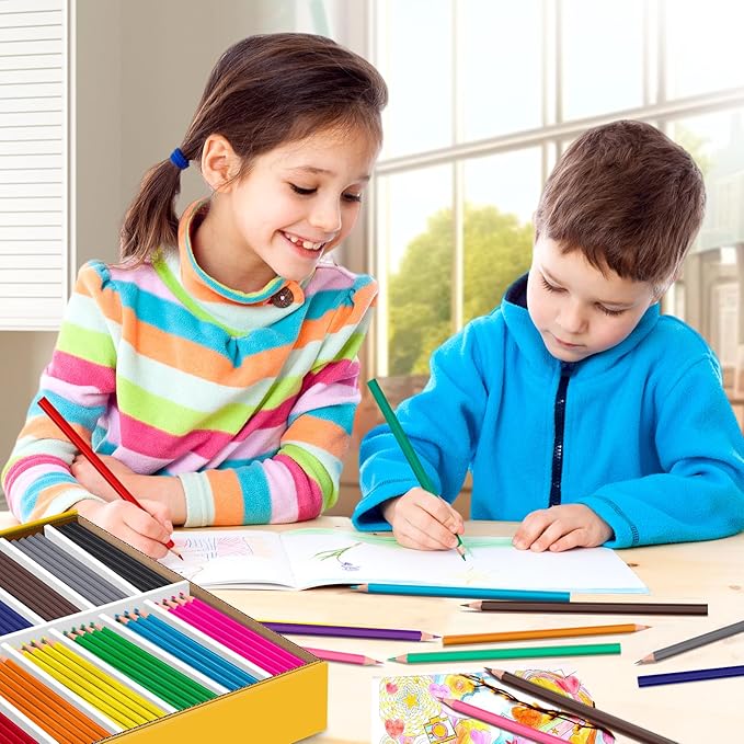320 Count Colored Pencils Bulk, 16 Assorted Colors, Pre-sharpened Coloring Pencils Set for Kids and Adult, Teachers Essential Classroom Prizes, Back to School Supplies