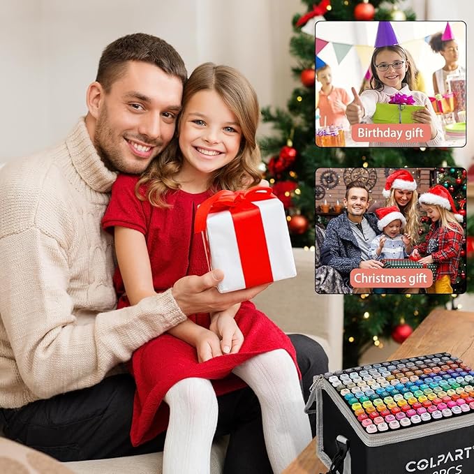 168 Colors Alcohol Markers Brush Tip Dual Tip Art Markers for Kids Marker Pens with Pen Holder and Carry Bag for Adult Coloring Painting Supplies Perfect for Painting, Coloring, Sketching and Drawing