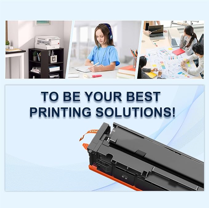 201A Toner Cartridges 4 Pack Works with HP Color Laserjet Pro MFP M277dw M252dw M277n M277c6 M252n M277 Printer (Black,Cyan,Magenta and Yellow)