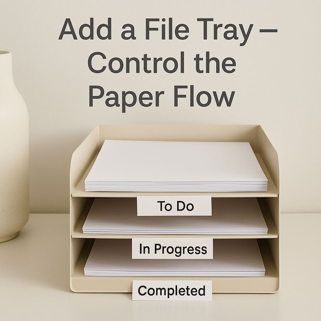 🗃️ Add a File Tray — Control the Paper Flow