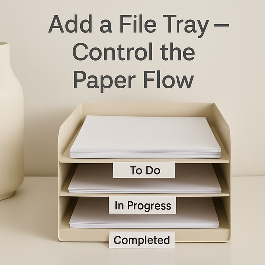 🗃️ Add a File Tray — Control the Paper Flow
