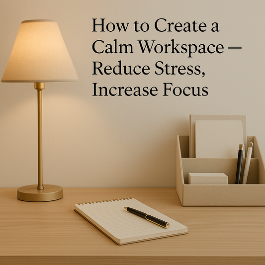 🌿 How to Create a Calm Workspace — Reduce Stress, Increase Focus