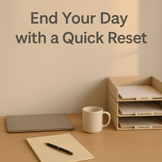 🌿 End Your Day with a Quick Reset — The Secret to a Clear Tomorrow