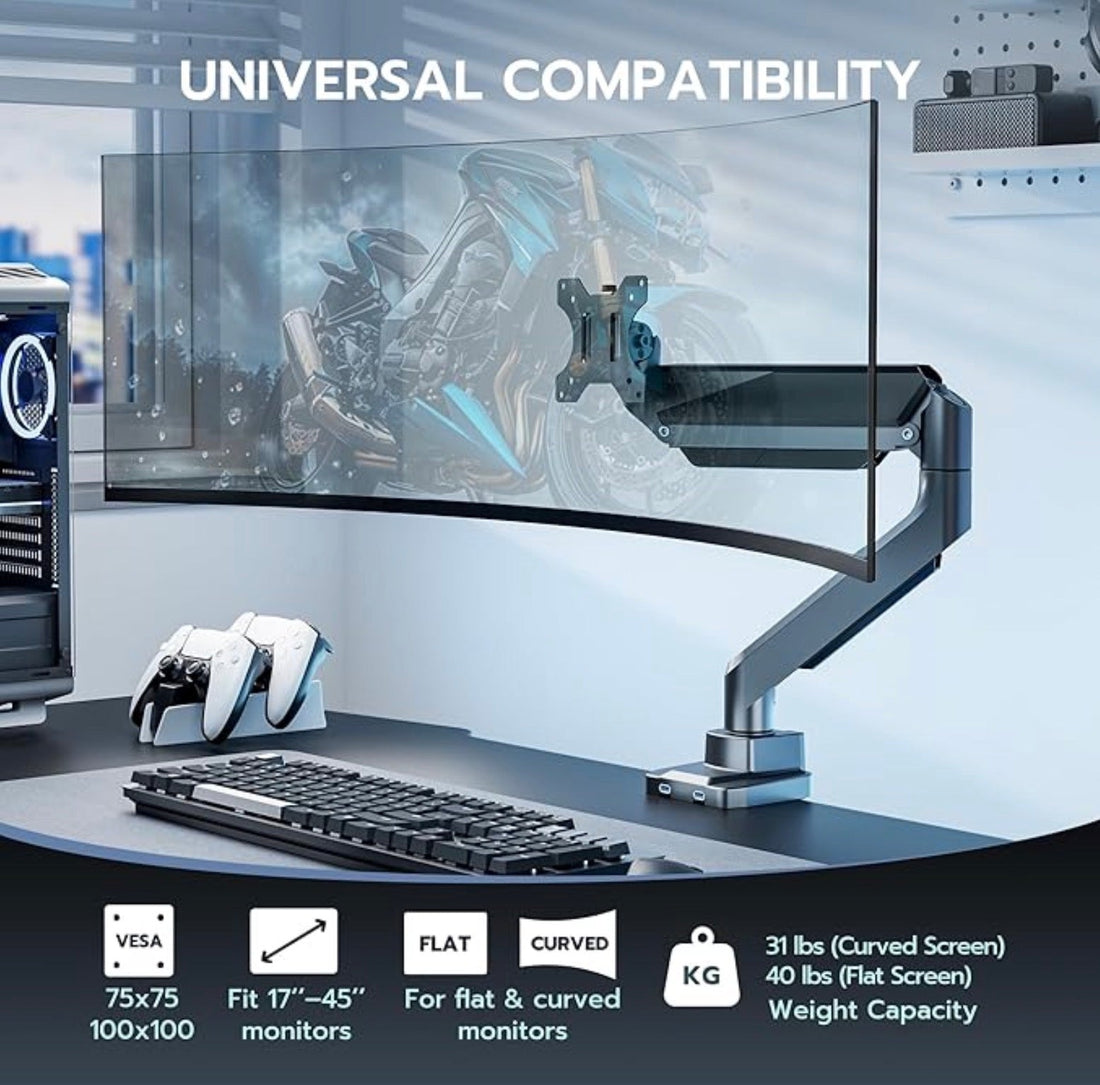 ARES WING Single Monitor Arm Review: Elevate Your Workspace with Comfort & Style