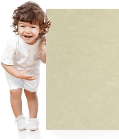 100 Natural Parchment 65lb Cover Paper Sheets 8.5X11 Inches Cardstock Weight Colored Sheets 8.5" X 11" (8.5X11 Inches) Standard Letter|Flyer Size - Printable Old Parchment Semblance