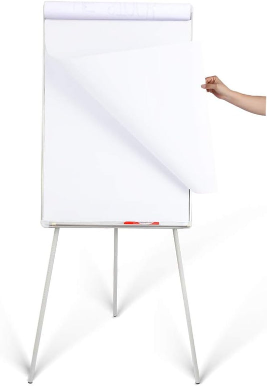 36" x 24" Magnetic Dry Erase Easel Board with Adjustable Tripod Stand – Portable Whiteboard for Office, Classroom & Presentations – Includes Flipchart Paper, Magnets & Eraser