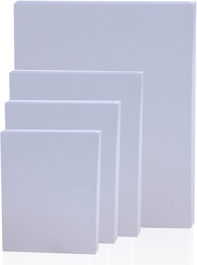 4 Sizes Photo Paper, 200gsm High Glossy White Photographic Paper, Advanced Picture for Inkjet Printer (90 Sheets, 3.5 x 5, 4 x 6, 5 x 7, 8.3 x 11.7 Inch)