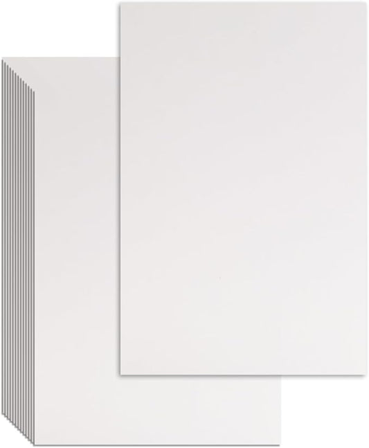 25 Pcs Book Board, Binder Board, Cover Board, Heavy Duty Chipboard for Book Binding, DIY Cardboard (White, 5 x 7 Inch 80PT)