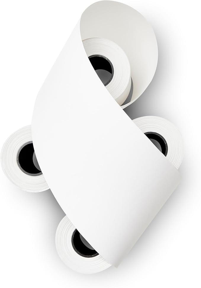 (50 Rolls) 2 1/4 x 55 Thermal Paper Rolls (57mm x 30mm) For New Square Terminal Credit Card Machine 50 GSM Paper Thickness For VeriFone VX520 Ingenico ICT220 ICT250 First Data FD400 BPA FREE