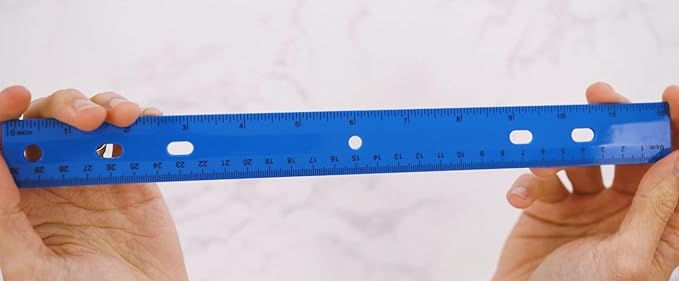 100 Pack Rulers Bulk for Classroom Kids | 12 Inch Rulers with Imperial (US Inches) and Metric (CM/Millimeter) Measure for Teachers, Students