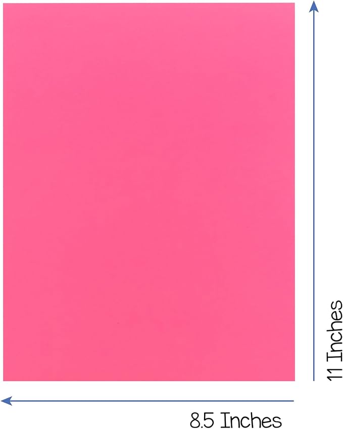 Hygloss Bright Colored Cardstock - 8.5x11-Inch, 12 Assorted Colors, 96 Sheets, 65 lb/ 176 gsm, Fade-Resistant, Acid-Free Color Card Stock Paper