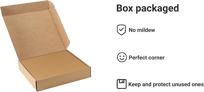 25 Pcs Book Board, Binder Board, Cover Board, Heavy Duty Chipboard for Book Binding, DIY Cardboard (Brown, 12 x 12 Inch 80PT)