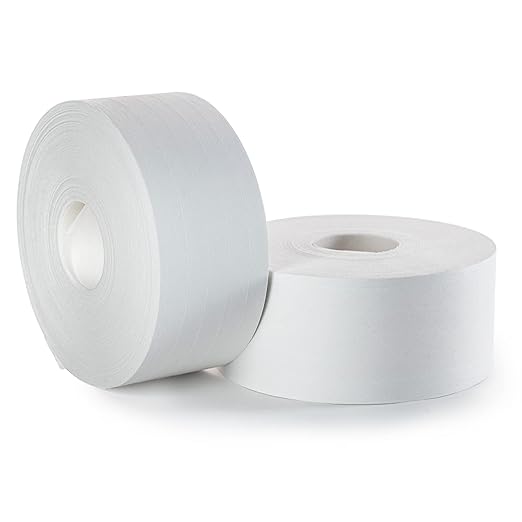 IDL Packaging 2.83" x 450 feet Reinforced Water-Activated Kraft Gummed Tape 30lb Thickness (Pack of 2) - Secure Paper Packing Tape for Secure Carton Sealing - Heavy-Duty for All Conditions, White