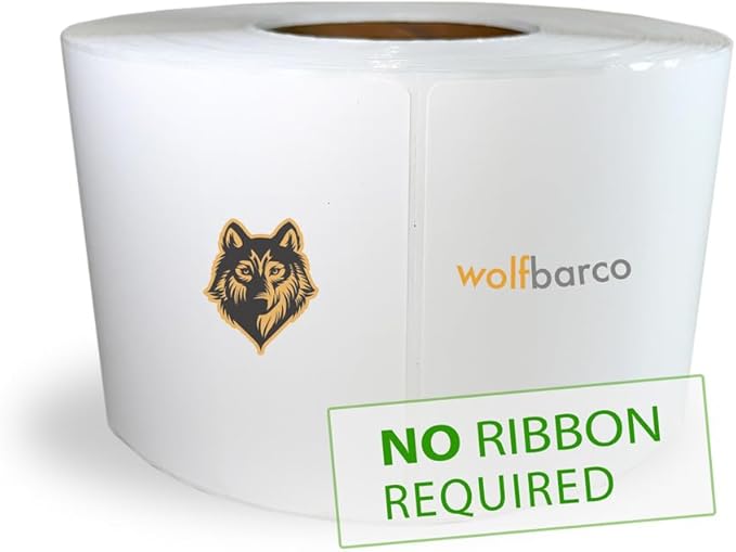 4" x 6" Direct Thermal Labels (4 Rolls, 4000 Labels) - 3'' Core, Perforations Between Labels - Zebra, Datamax, Godex, Sato, Intermec Compatible