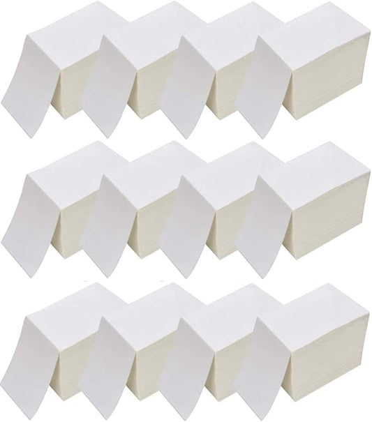 4 x 6 Thermal Shipping Labels, 12000 Fanfold Labels for FedEx Shipping Label, Competible with Direct Thermal Label Printer (12 Stack- 12000 Paper)