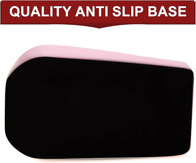 1Pcs Desktop Tape Dispenser Adhesive Roll Holder with Weighted Nonskid Base, Pink (Tape not Included)