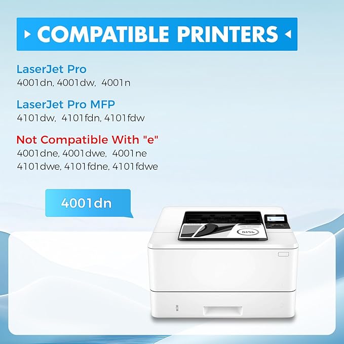 148A Black Toner Cartridge with chip 2-Pack High Yield Replacement for HP 148A W1480A 148X W1480X Compatible with HP LaserJet Pro MFP 4101dw 4101fdn 4101fdw 4001dn 4001dw 4001n Printer Ink 4001 4101 e