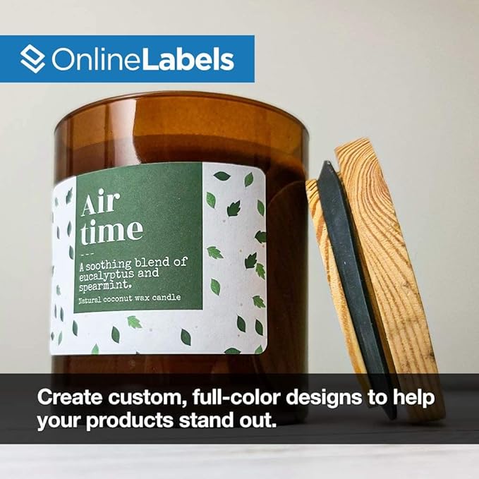 3 x 2 Rectangle Labels - Permanent, White Matte - Wax Melt, Soap, Address Labels - Pack of 1,000 Labels, 100 Sheets - Inkjet/Laser Printers - Online Labels