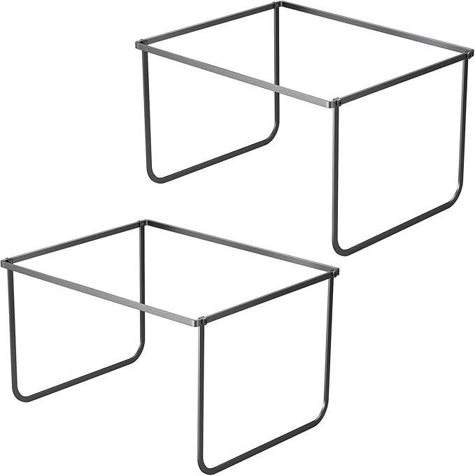 2 Pack Legal and Letter Size Hanging File Folder Frame,Hanging File Folder Holder for Desktop Organizer,Metal Rack for Filing Cabinet or File Drawer, 12.4” Wide x 15.3” Long x 9.4" Height