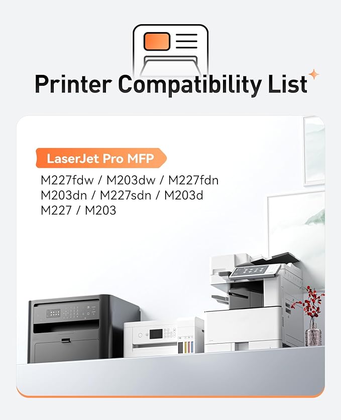 30A Black Toner Cartridge 2-Pack High Yield with Chip Replacement for HP 30A CF230A Toner Cartridges Compatible with HP Laserjet Pro MFP M227fdn M227fdw M227sdn M203dn M203dw M203d M227 M203 Printer