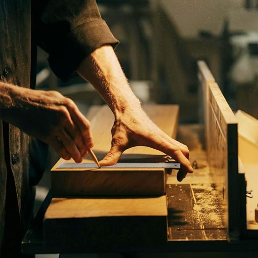 12-Inch Stainless Steel Metal Ruler with Non-Slip Cork Backing - 1 Pack