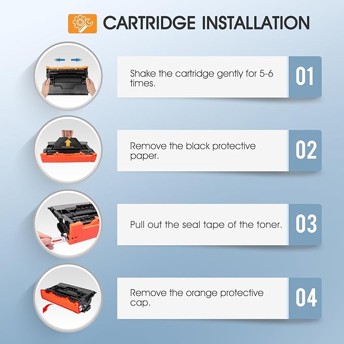 147A Black Toner Cartridge (with Chip) Compatible for HP 147A Toner Cartridge 147X W1470A W1470X for Enterprise M610n M611dn M611x M612dn M612x MFP M634h M635fht M635h M636fh Printer Ink 2-Pack