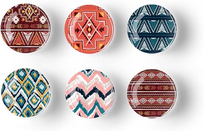 12Pcs Glass Strong Magnetic Refrigerator Magnet Fridge Sticker,Bohemia Crystal Fridge Magnets Decoration for Crafts,Strong Fridge Magnets for Kitchen, School,Office Whiteboard