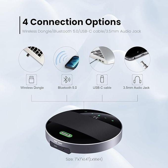 20x Zoom Conference Room Camera System TONGVEO All-in-1 Video and Audio Conferencing System 20X Optical Zoom USB3.0 HDMI PTZ Camera and Conference speaker with microphone Bundle for large Meeting Room