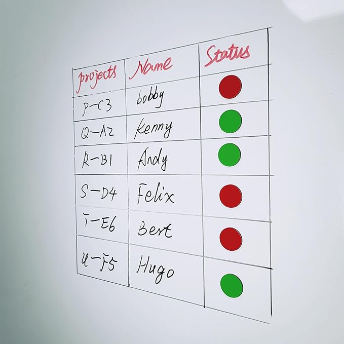 25 Pcs 1” Double-Sided Red Green Magnets, Flip Over Colored Magnetic Dots for Whiteboard, Refrigerator, Office (25, Red/Green-Colors)