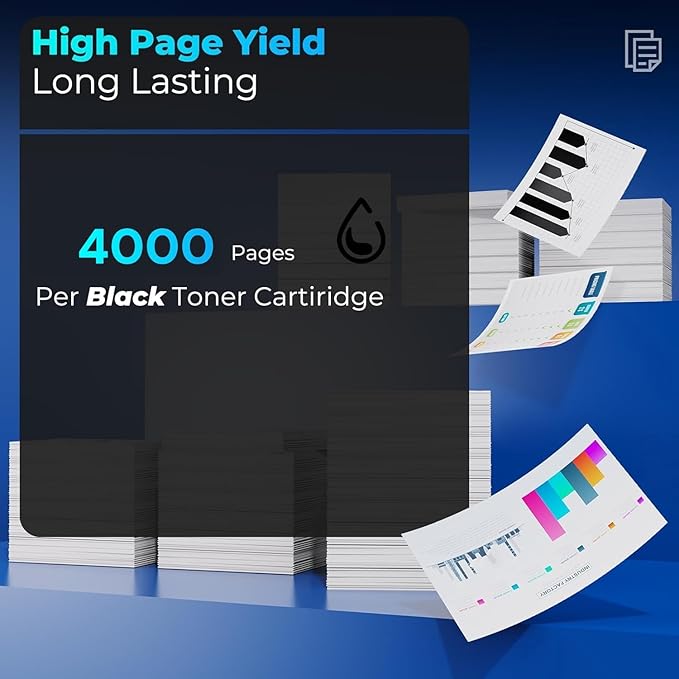 30X CF230X Black Toner Cartridges with Chip for M203dw Toner MFP M227fdn Toner Replacement for HP 30X 30A Toner Works with Laser Pro M203dn M203dw Pro MFP M227fdn M227sdn M227fdw Printer (2 Black)