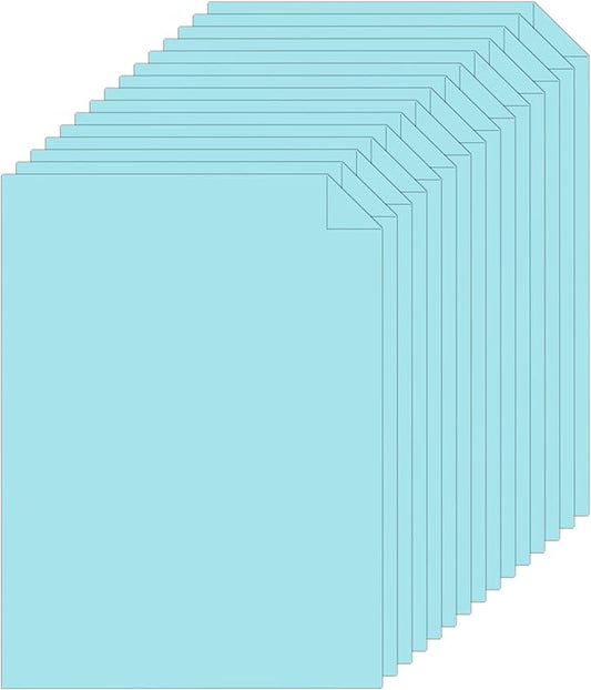 28 Sheets Light Blue Cardstock 8.5 x 11 Scrapbook Paper, 92lb Heavyweight Paper Card Stock for School Crafting, DIY Cards, Wedding Invitations, Certificates