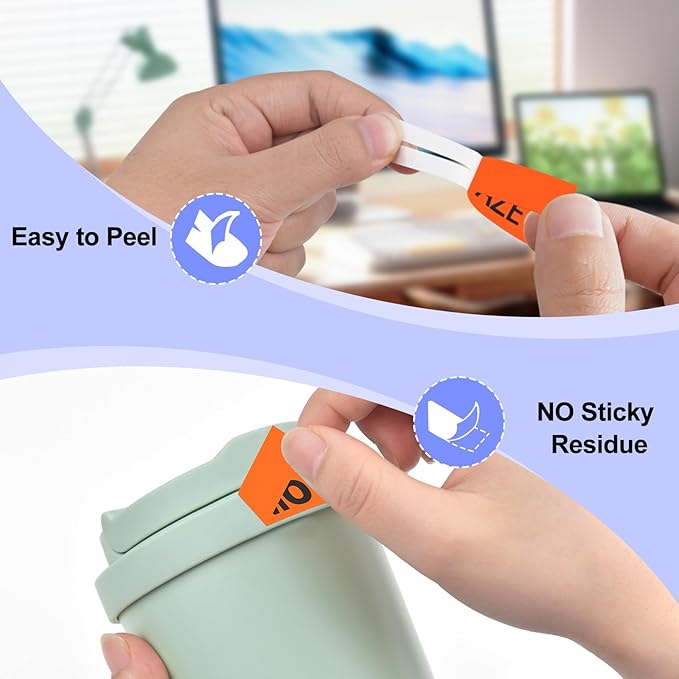 2 Pack Compatible for Ptouch TZe-B21 TZ-B21 TZe TZ Label Tape 9mm 0.35'' Laminated Black on Fluo Orange Label Maker Tape for PT-9700PC PT-1880 PT-1230PC PT-1280 PT-1800 PT-1830