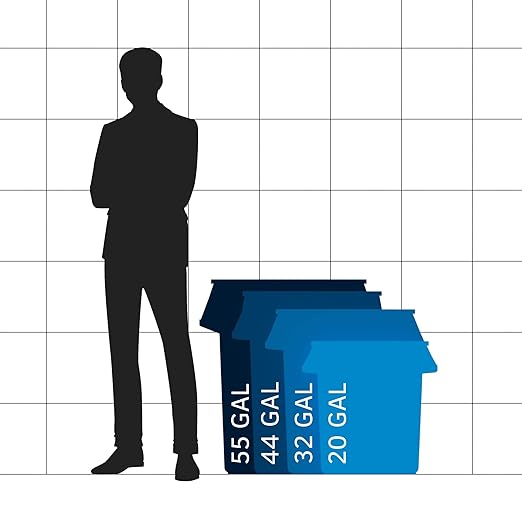 20 Gallon Orange Round Commercial Trash Can