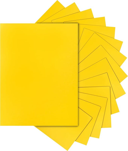 40 Sheets Yellow Cardstock 8.5 x 11 Crafts Paper, 200gsm/75lb Heavyweight Card Stock Printer Paper for DIY Cards Making, Certificates, Wedding Invitations, Menus, Birthday Decorations, School
