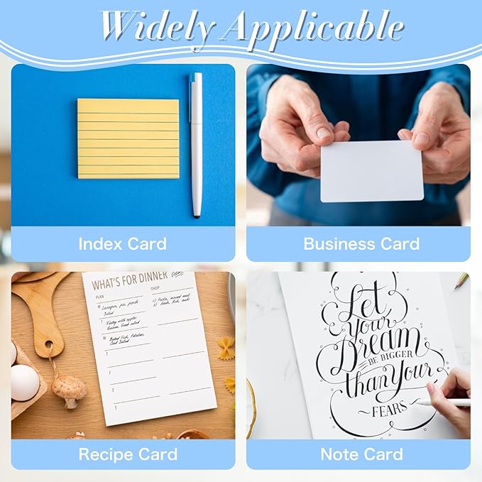 Index Card Display Stand 4.7 X 2.4 X 6.3 Acrylic Card Holder for Desk File Note 4x6 Clear Postcard Stand Index Card Rack Acrylic Business Stand for Office Business Classroom(No Card)