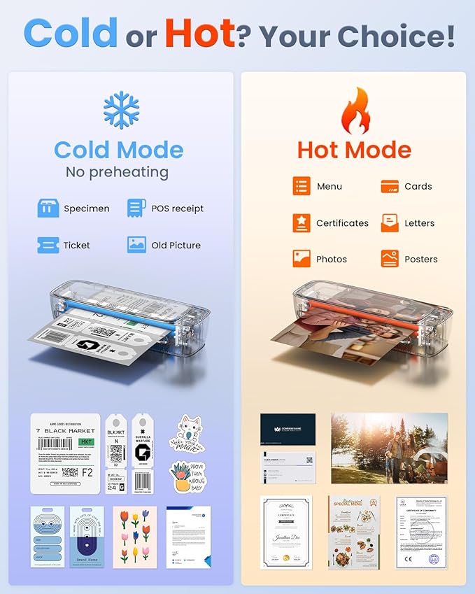 13 Inch Laminator Machine 11x17 with Laminating Sheets Personal Laminator for Teachers, 60S Warm Up Cold Thermal Lamination Machine for Home Office, A3 Laminating Machine Portable Paper Laminate Kit