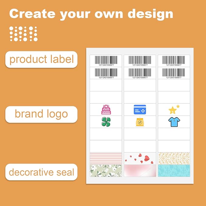 30 UP 1" X 2-5/8" FBA White Shipping Address Labels for Laser and Ink Jet Printer, 30 per Page (100 Sheet, 3000 Labels)