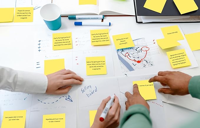 (36 Pack) Sticky Notes 3x3 in Post, Yellow Self-Stick Note Pads it, Strong Adhesive, Easy to Post for Home, Office, Notebook