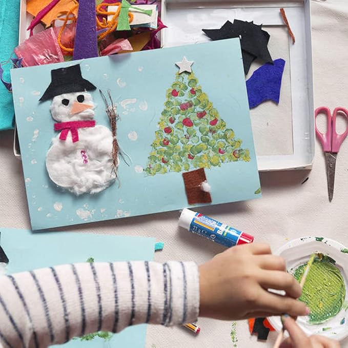 24 Sheets Light Blue Cardstock 8.5 x 11 Pastel Paper, Goefun 80lb Card Stock Printer Paper for Invitations, Menus, Crafts, DIY Cards