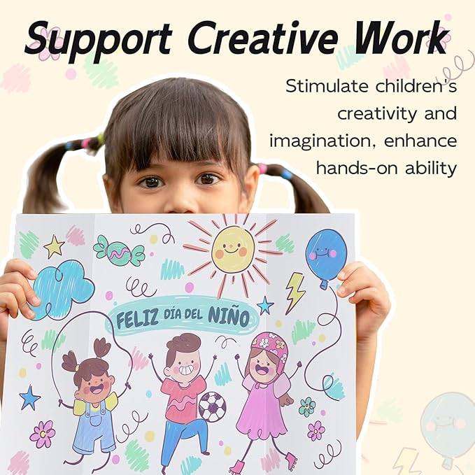 12 Pack Trifold Poster Board, 16x24 Inches White Presentation Board, Portable Display Board for Science Fair, School DIY Project and Business Exhibitions