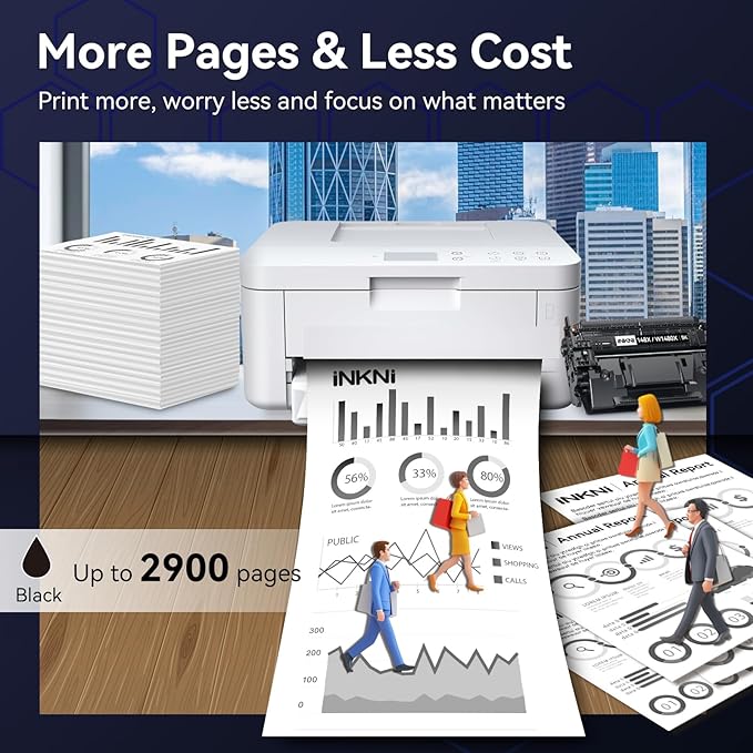 148X Black High Yield Toner Cartridge - with Chip Compatible Replacement for HP 148X 148A W1480X W1480A for HP Laserjet Pro MFP 4101fdw 4001dn 4001n 4101fdn 4001dw Printer for Office Work - 2 Pack