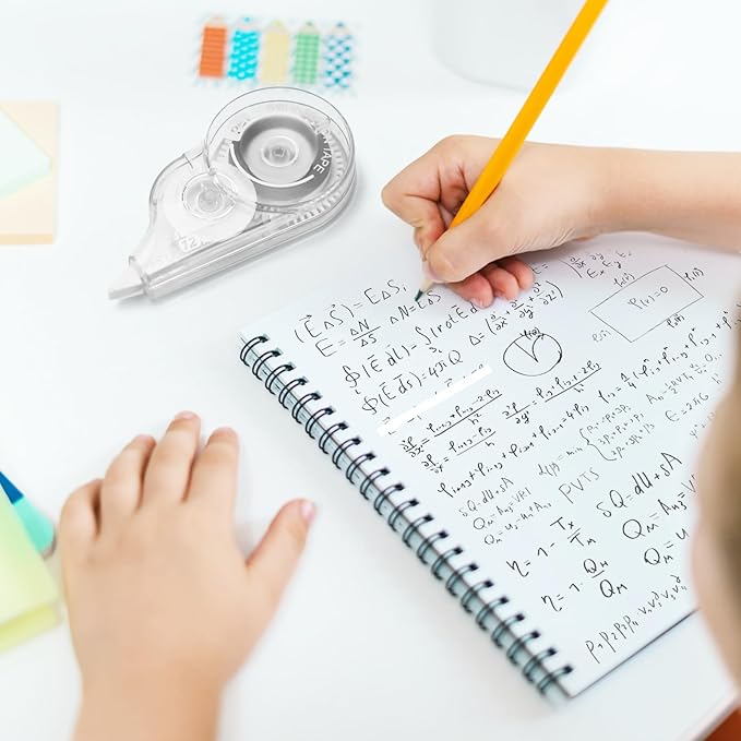 30 Pcs 39.4 Ft Correction Tape, Tear-Resistant Tape Bulk for School, Office, Note Taking, Journal (Tape Width 0.2 in, Clear)