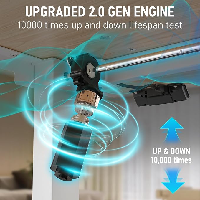 40 * 24 Electric Standing Desk, Adjustable Height Sit Stand Up Desk, Motorized Home Office Computer Gaming Workstation Desk